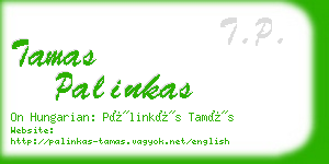 tamas palinkas business card